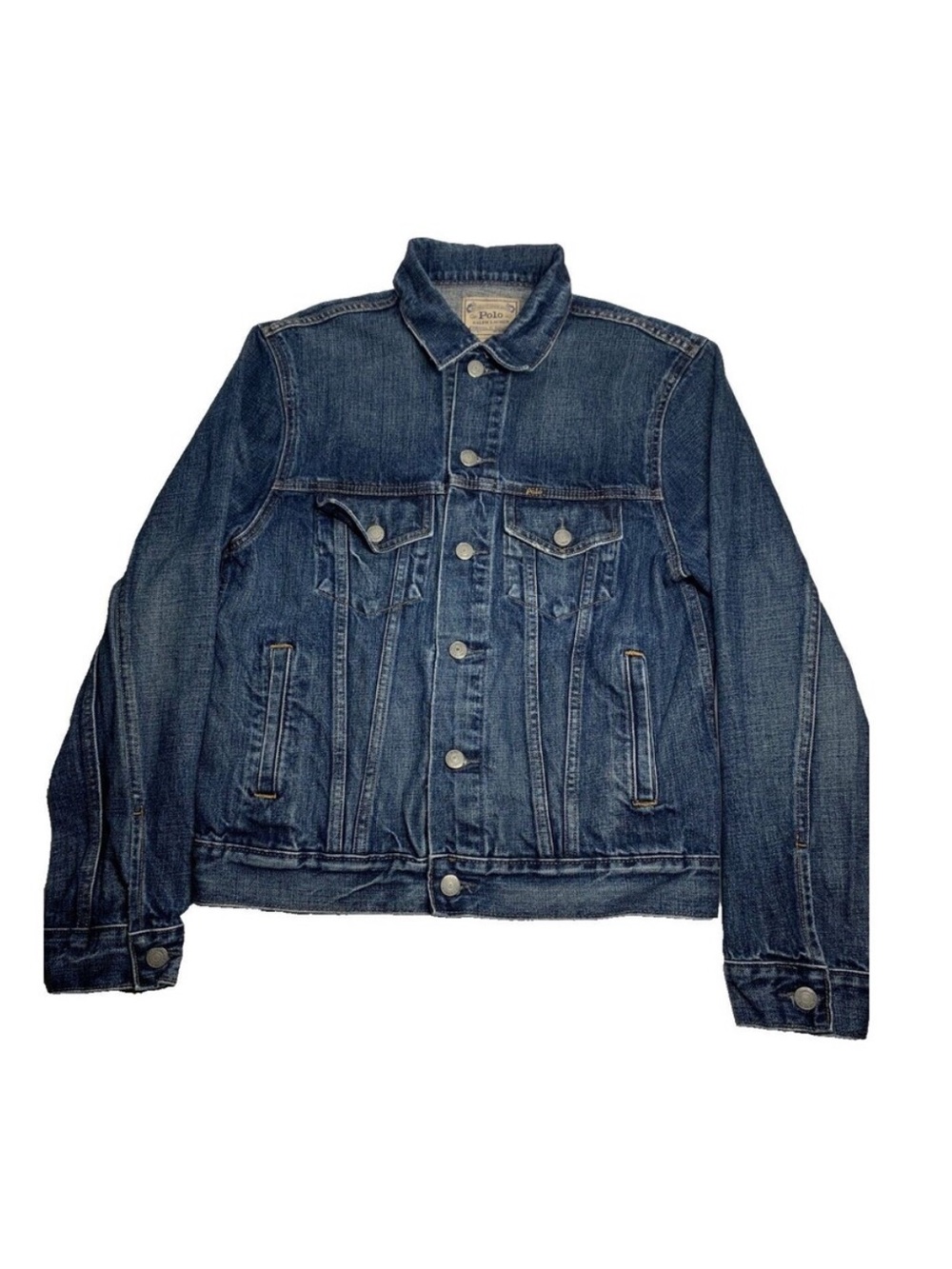 Polo Ralph Lauren Denim Trucker Jacket Men's Small S Blue Jean Icon Workwear